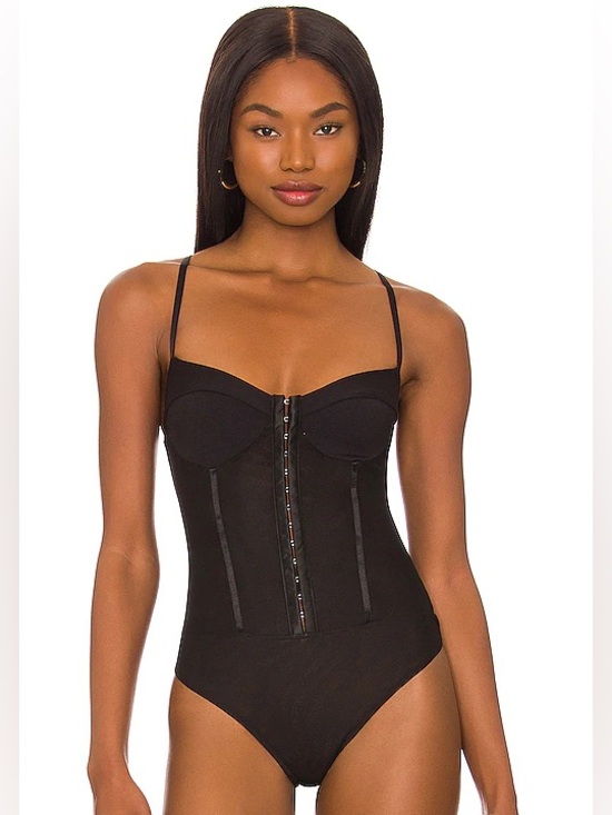 Free People Tops - Free People Night Rhythm Corset Bodysuit